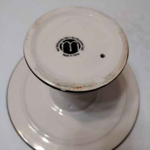 Hand-Painted Ceramic Cake Stand With Festive Design 8" Diameter Mambo Group - Picture 9 of 9